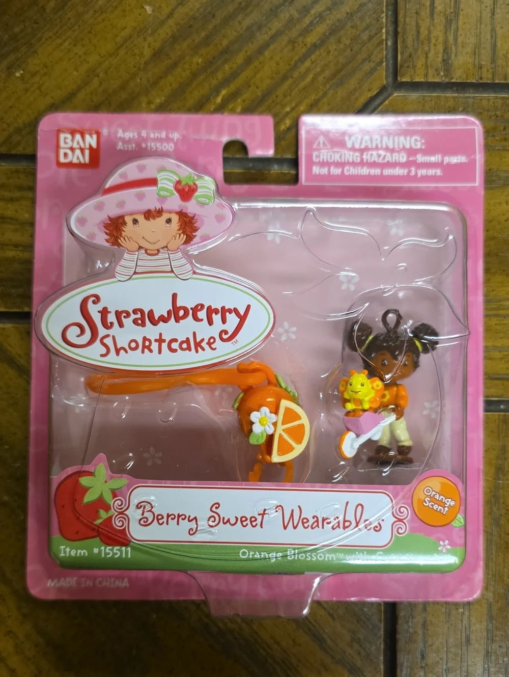 Strawberry Shortcake Berry Sweet Wearable Orange Blossom Keychain Charm Set 2002
